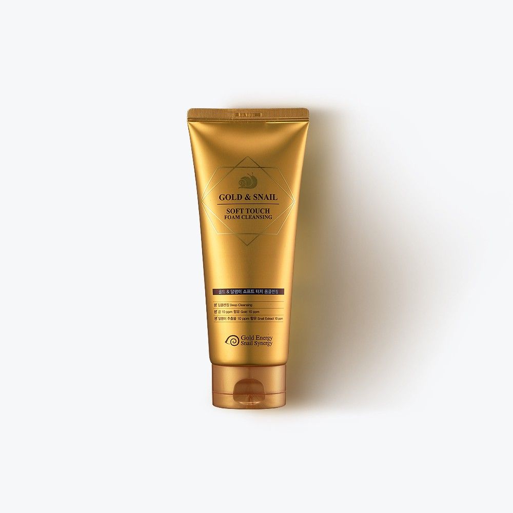 GSLEY 24K Gold Snail Soft Touch Foam Cleansing 170g Deep Pore Cleanser Botanical Moisture Micro Bubble _ Made in Korea